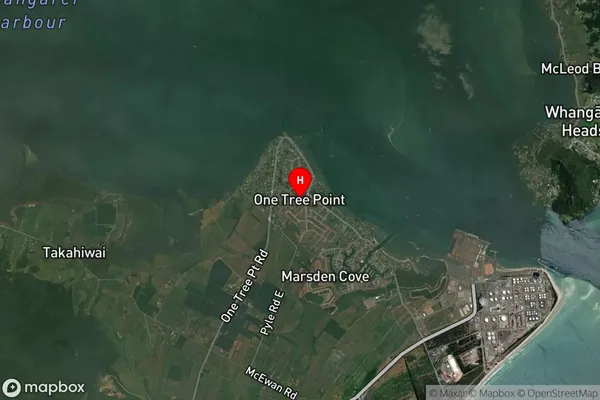 One Tree Point,Northland Satellite Map