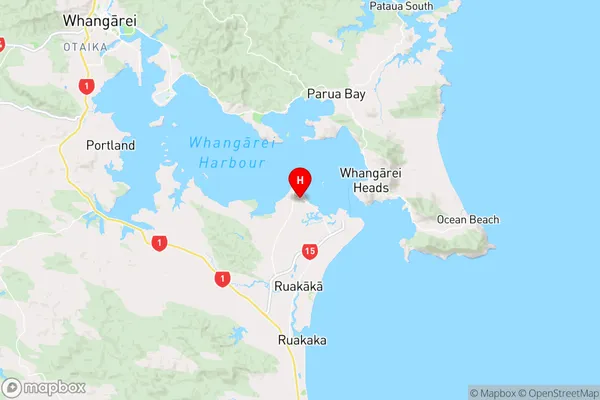 One Tree Point,Northland Region Map