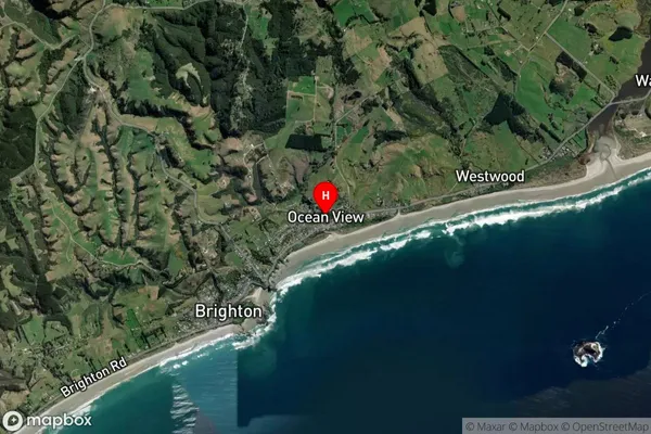 Ocean View,Otago Satellite Map