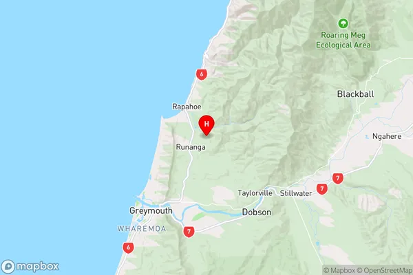 Dunollie,West Coast Region Map