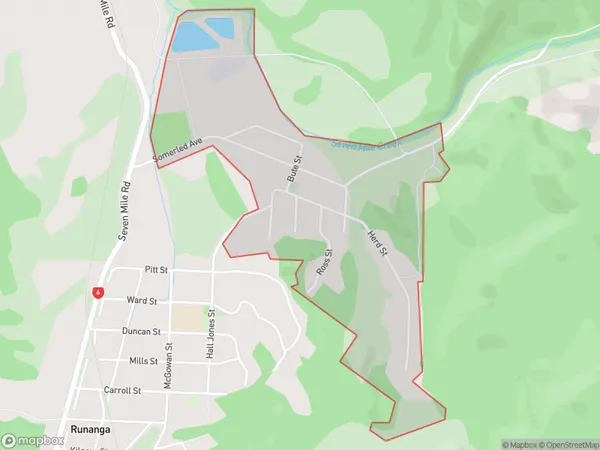 Dunollie, West Coast Polygon Area Map