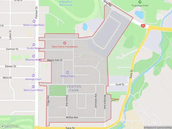 ZipCode 3010 Map for Fenton Park