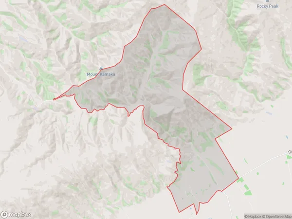 Matakanui, Otago Polygon Area Map