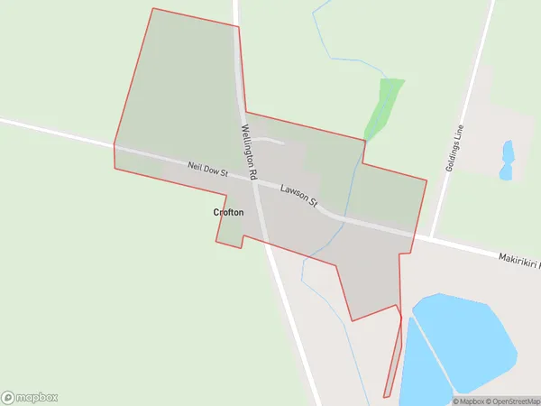 Crofton, Manawatu-Wanganui Polygon Area Map