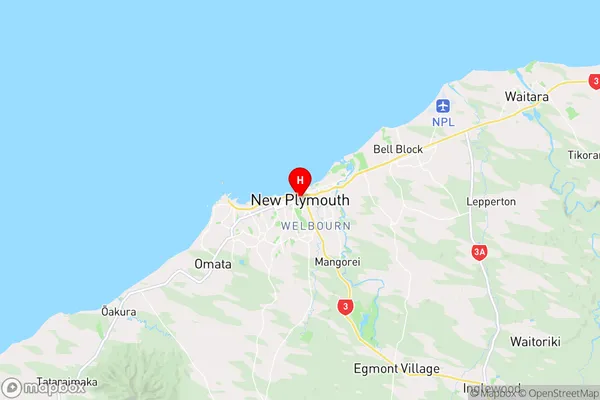 New Plymouth,Taranaki Region Map