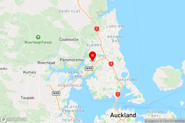 Schnapper Rock,Auckland Region Map