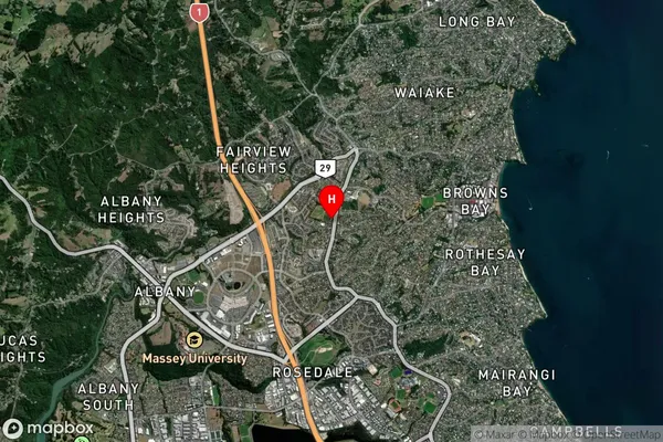 Oteha,Auckland Satellite Map