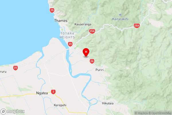 Matatoki,Waikato Region Map