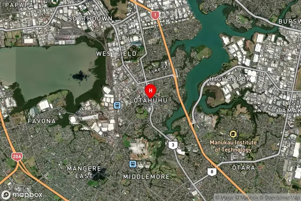 Otahuhu,Auckland Satellite Map