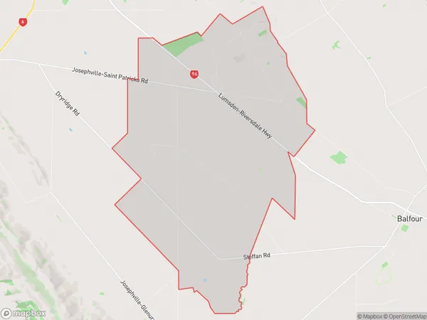 St Patricks, Southland Polygon Area Map