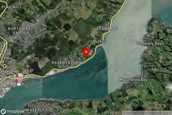 Maia,Otago Satellite Map