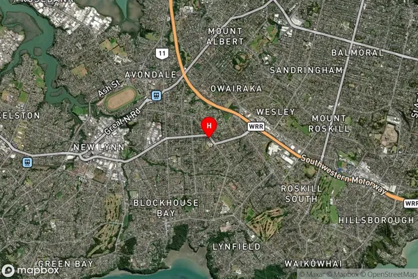 New Windsor,Auckland Satellite Map