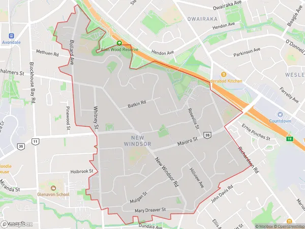 ZipCode 1746 Map for New Windsor