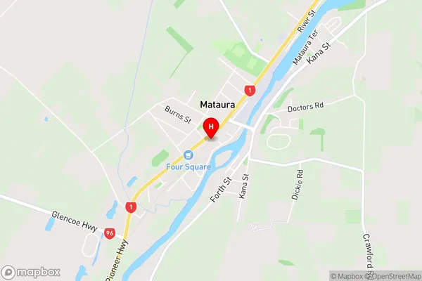 Mataura,Southland Area Map