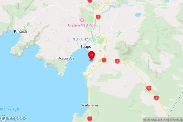 Two Mile Bay,Waikato Region Map