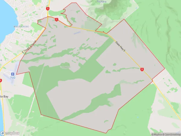 Maunganamu, Waikato Polygon Area Map