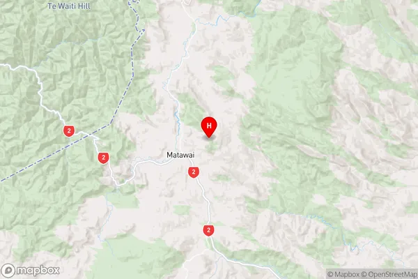 Matawai,Gisborne Region Map