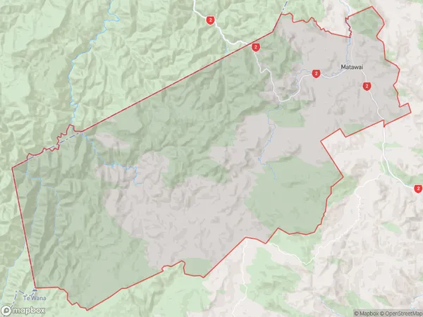 Matawai, Gisborne Polygon Area Map