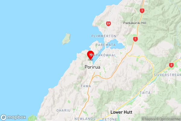 Takapuwahia,Wellington Region Map