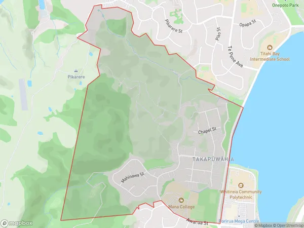 Takapuwahia, Wellington Polygon Area Map