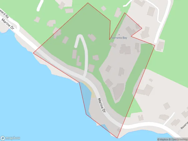 Sorrento Bay, Wellington Polygon Area Map