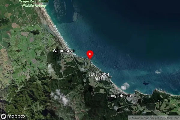 Pancake Rocks,Northland Satellite Map