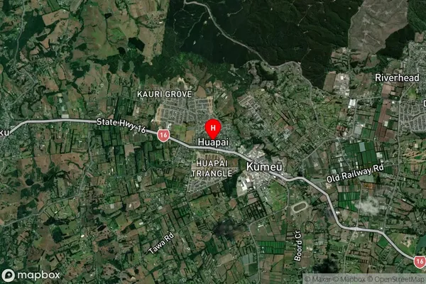 Huapai,Auckland Satellite Map