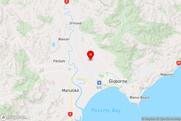 Makauri,Gisborne Region Map