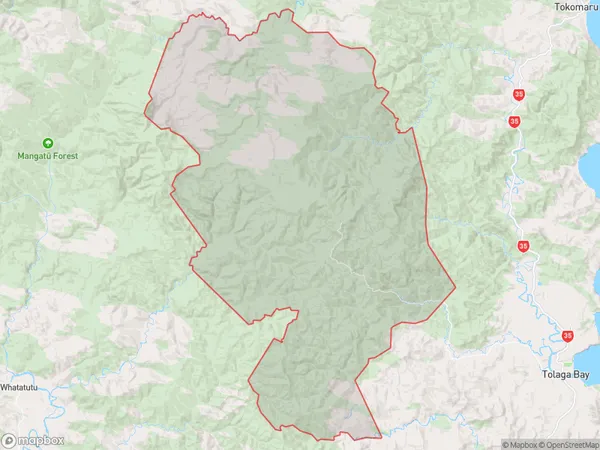 Tauwhareparae, Gisborne Polygon Area Map