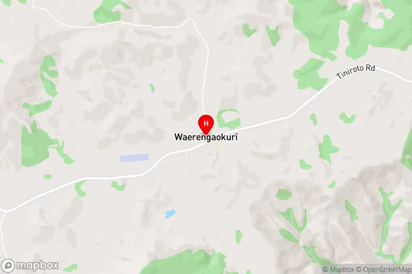 Waerengaokuri,Gisborne Area Map