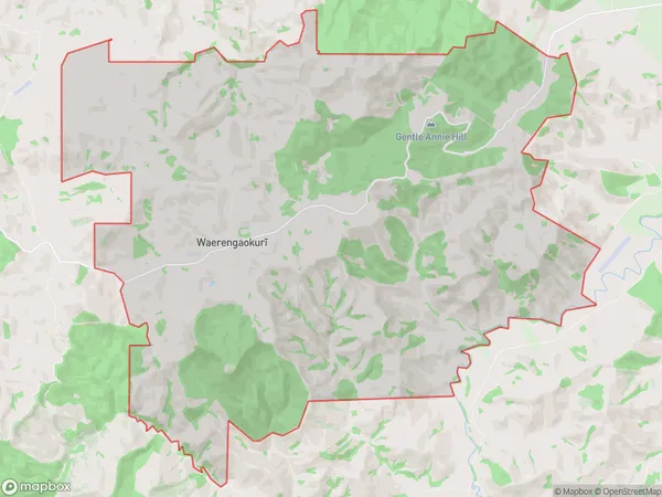 Waerengaokuri, Gisborne Polygon Area Map