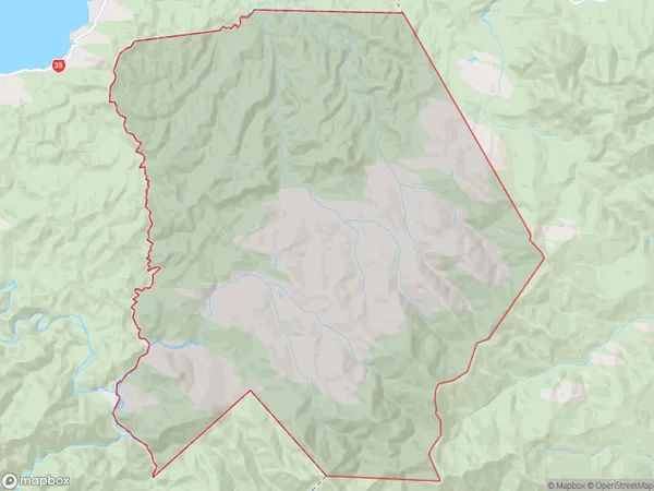 Waikura Valley,  Polygon Area Map