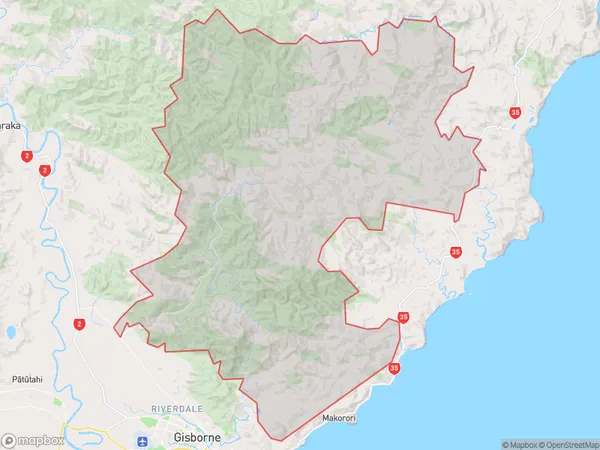 Waimata,  Polygon Area Map