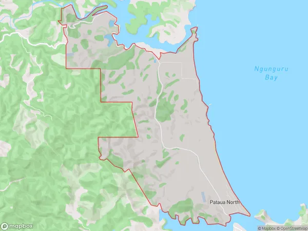 Pataua North, Northland Polygon Area Map