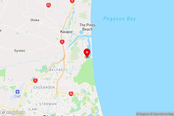 Spencerville,Canterbury Region Map