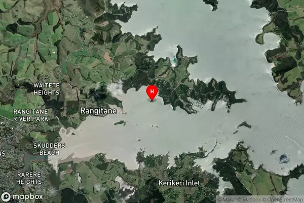 Motutapu Island,Northland Satellite Map