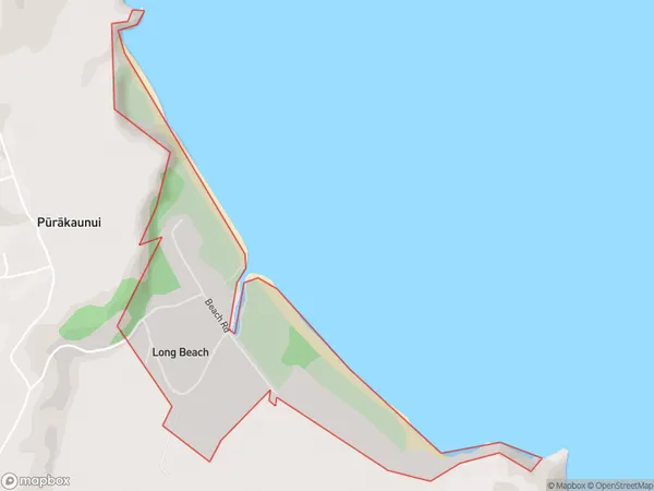 Long Beach, Otago Polygon Area Map