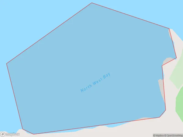 North West Bay, Otago Polygon Area Map