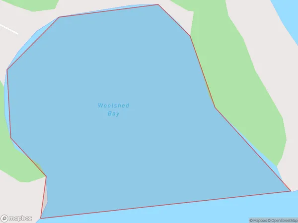 Woolshed Bay, Waikato Polygon Area Map