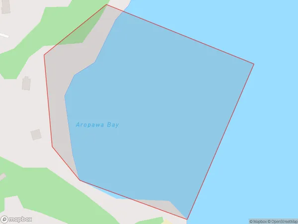 Aropawa Bay, Waikato Polygon Area Map