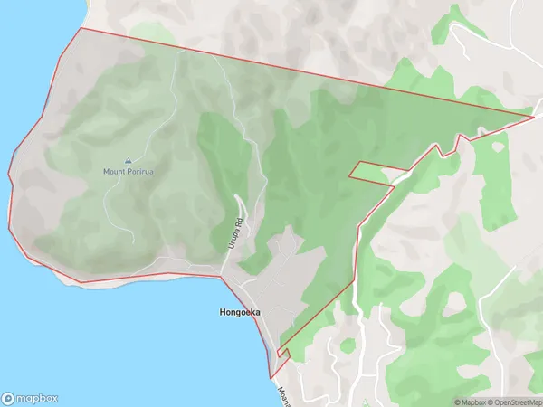 Hongoeka, Wellington Polygon Area Map