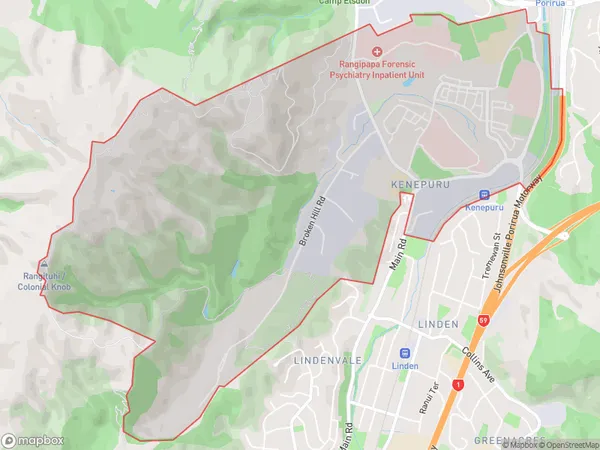 Kenepuru, Wellington Polygon Area Map