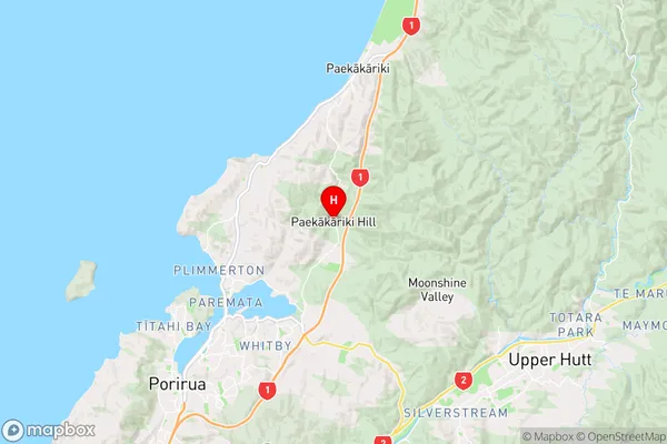 Paekakariki Hill,Wellington Region Map