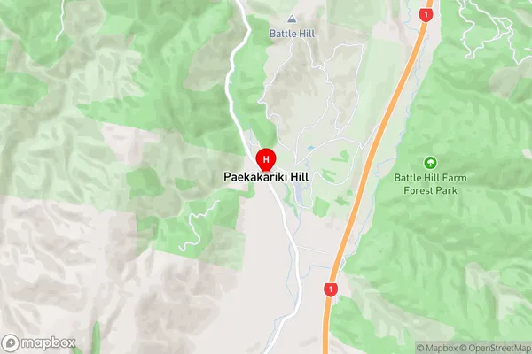 Paekakariki Hill,Wellington Area Map