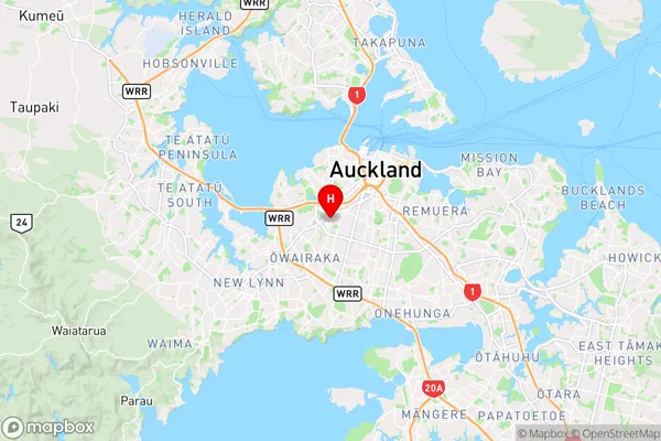 Morningside,Auckland Region Map