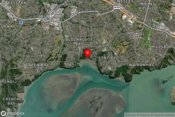 Flounder Bay,Auckland Satellite Map