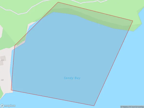 Sandy Bay, Otago Polygon Area Map