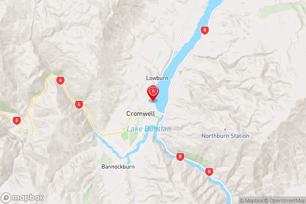 McNulty Inlet,Otago Region Map