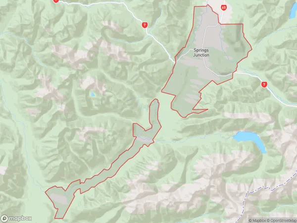 ZipCode 7847 Map for Springs Junction