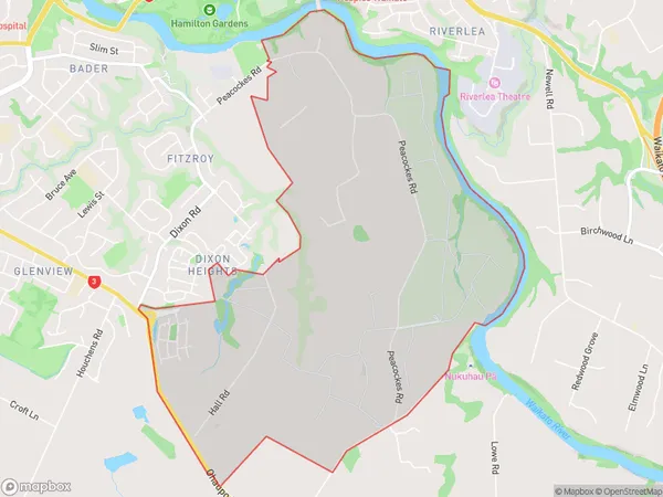 Peacocke, Waikato Polygon Area Map